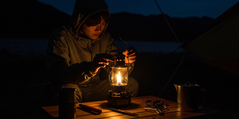 簡単にできるオイルランタン芯の交換方法